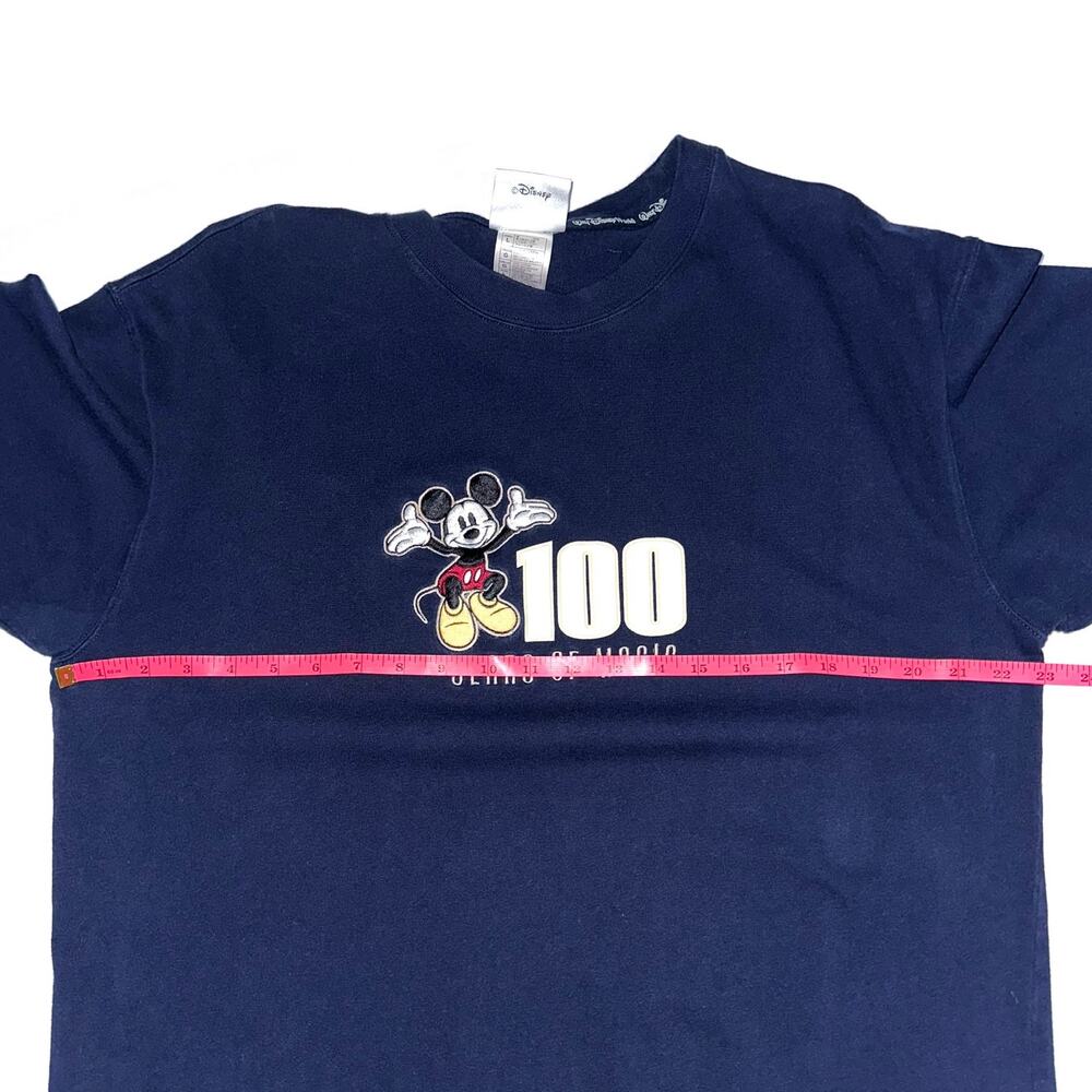 Walt Disney World 100 Years of Magic Navy Blue Short Sleeve T-Shirt Size Large - Picture 9 of 10